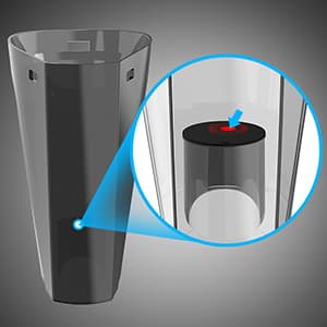 DRECELL Car Vacuum, Portable Vacuum Cleaner with Powerful 7000PA Suction, DC 12V Power 16.4Ft Cord Vacuum Cleaner, LED Light, 0.33L Capacity, Car Accessories for Men/Women