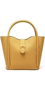 hedexe Genuine Leather Tote Bag for Women: Soft Cowhide Shoulder Handbags for Ladies - Satchel Purse for Travel Work(Large)