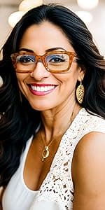 VISOONE Lightweight Blue Light Blocking Glasses Square with Anti Computer Glare for Gaming Men and Women MONTANA