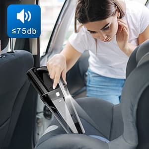 DRECELL Car Vacuum, Portable Vacuum Cleaner with Powerful 7000PA Suction, DC 12V Power 16.4Ft Cord Vacuum Cleaner, LED Light, 0.33L Capacity, Car Accessories for Men/Women