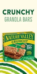 Nature Valley Protein Bars Variety Pack, Gluten Free Chewy Granola Snack Bars, 10g Protein, Peanut Butter Dark Chocolate, Salted Caramel Nut, Peanut Almond Dark Chocolate, 15 Count, 21.3 oz Box