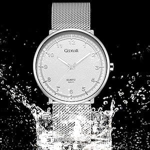 GEDIYAR Mens Minimalist Watches with Slim Case Ultra Thin Waterproof Fashion Sports Analog Quartz Simple Wrist Watch for Men