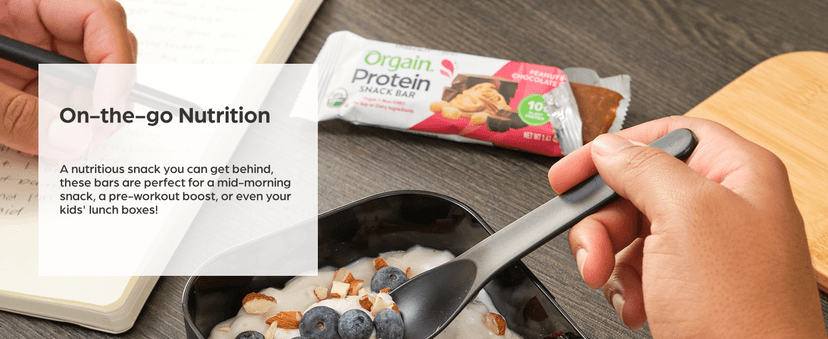 Orgain Organic Vegan Protein Bars, Peanut Butter Chocolate Chunk - 10g Plant Based Protein, Low Calorie Healthy Snacks, No Lactose or Soy Ingredients, Gluten Free, Non-GMO - 1.41 Oz (Pack of 12)