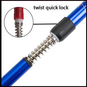 Aihoye Hiking Trekking Poles, 2 Pack Collapsible, Lightweight, Anti Shock, Walking Sticks, Adjustable Hiking Pole for Men and Women