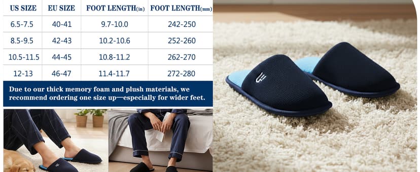 Takeaslip Mens Memory Foam Slippers Lightweight House Shoes for Indoor Outdoor Travel