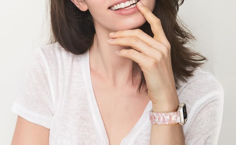 Lightweight Resin Band For Apple Watch Series 11 10 SE 9 8 7 6 5 4 3 2 1 Ultra 3 2, Fashion Adjustable Replacement Strap for iWatch Bands 38mm 40mm 41mm 42mm 44mm 45mm 46mm 49mm for Women Men