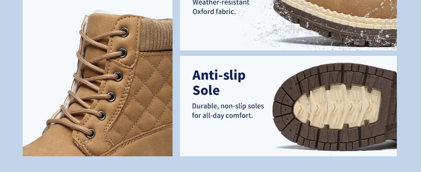 Brykan Winter Hiking Boots Women Waterproof Snow Ankle Booties Work Boots Warm Fur Lined Trekking Shoes Winter Lace up Booties for Women