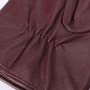 MGGMOKAY Womens Nappa Lambskin Leather Gloves Warm Cashmere Lined