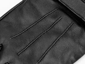 Aegend Leather Gloves for Men, Soft Warm Lining Full Hand Touchscreen Winter Gift Thermal