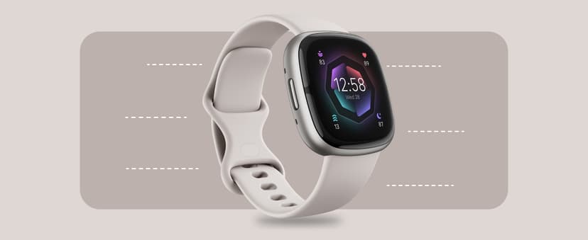 Fitbit Sense 2 Advanced Health and Fitness Smartwatch with Tools to Manage Stress and Sleep, ECG App, SpO2, 24/7 Heart Rate and GPS, Shadow Grey/Graphite, One Size (S & L Bands Included)