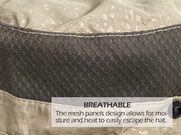 Sireck Fishing Hat, UPF50+ Wide Brim Sun Hat for Men Women, UV Protection Hiking Beach Bucket Hats Summer Safari Hat