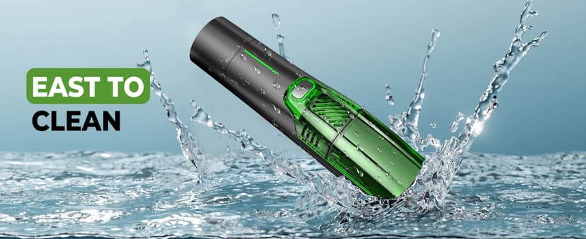 Beard Trimmer for Men: All-in-One Vacuum Mustache Trimmer With Precision Dial,Adjustable 20 Length Setting Premium Facial Hair Groomer with Length Comb USB-C Recharge, Waterproof Wet/Dry Clipper