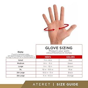 ATERET 12 Pairs Hi Vis Heavy Duty Durable Cowhigh Leather Work Gloves