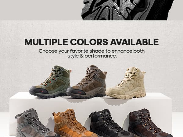 NORTIV 8 Men's Waterproof Hiking Boots Outdoor Mid Trekking Lightweight Mountaineering Shoes Paladin