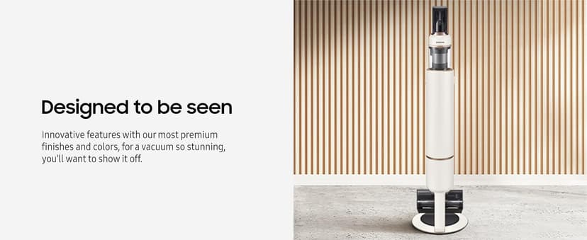 Samsung BESPOKE Jet Cordless Stick Vacuum Cleaner w/ Clean Station, Powerful Multi-Surface Floor Cleaning for Carpet, Hardwood, Tile, 5-Layer Filter, Lightweight, VS20A9580VB/AA, 2023, Midnight Blue