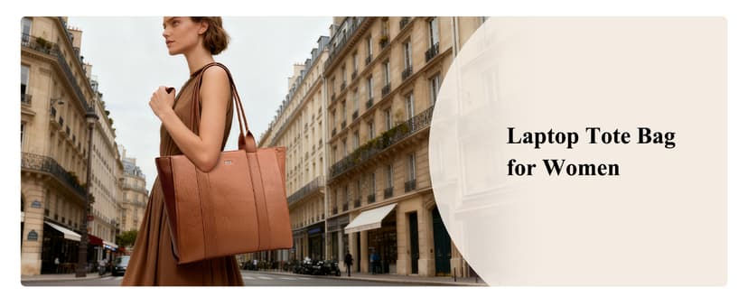 BOYATU Leather Tote Bag for Women Work: Genuine Leather Shoulder Purses - Travel Handbag with 15" Compartment