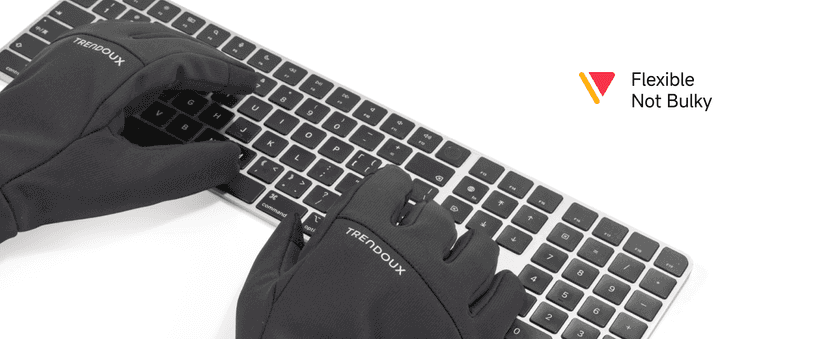 TRENDOUX Flexible Thick Winter Gloves: 3M Touchscreen Warm Gloves for Men Women, Waterproof & Windproof, Thermal Insulated