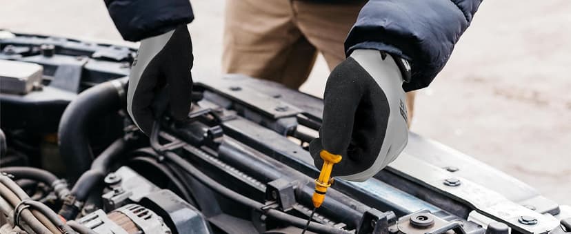 HANDLANDY 2 Pairs Waterproof Work Gloves for Cold Weather, Insulated Winter Freezer Work Gloves with Grip for Men & Women