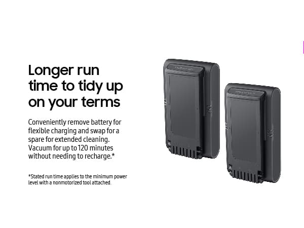 Samsung Jet 75 Complete Cordless Stick Vacuum Cleaner w/ Clean Station, Removable Battery, Lightweight, Powerful Cleaning for Hardwood Floors, Carpets, Area Rugs, VS20T7551P5/AA, Silver