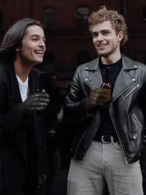 TOSWAKE Leather Gloves for Men 2 Pack, Winter Gloves PU Warm Thermal Wool Lined, Mens Gloves Touchscreen Texting for Driving