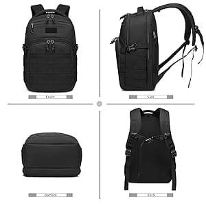 Wotony Military tactical backpack, backpack for men black small tactical assault bag