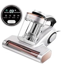 JIGOO Bed Vacuum Cleaner with Dust Sensor, Mattress Vacuum Cleaner with UV & Ultrasonic and High Heating, 13Kpa Suction 500W Powerful Double-Cup Handheld Vacuums (J300, Corded)