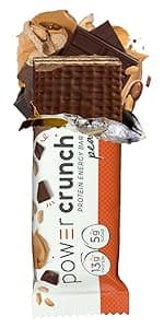 Power Crunch Whey Protein Bars, High Protein Snacks with Delicious Taste, Strawberry Cream, 1.4 Ounce (12 Count)