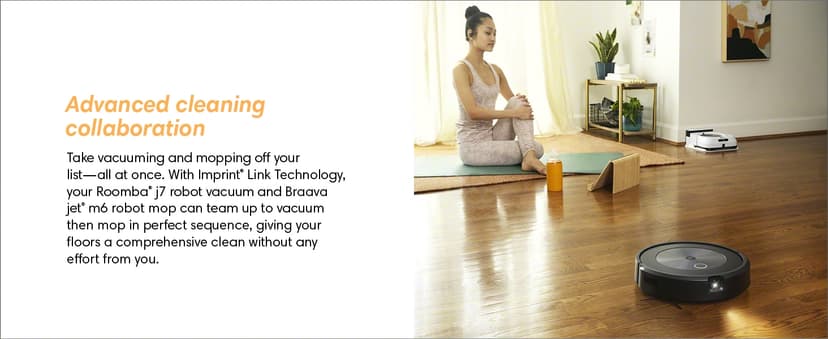 iRobot Roomba j6+ Self-Emptying Robot Vacuum – Identifies and Avoids Pet Waste & Cords, Empties Itself for Up to 60 Days, Smart Mapping, Compatible with Alexa, Ideal for Pet Hair