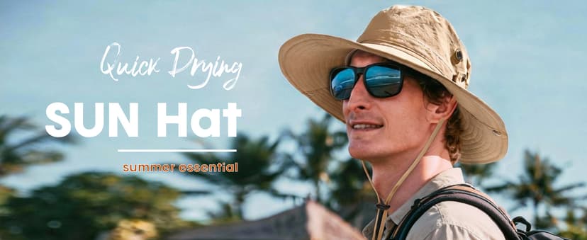 FURTALK Sun Hats for Men Fishing Hat UPF 80+ Foldable Wide Brim Outdoor Hiking Beach Summer Hats
