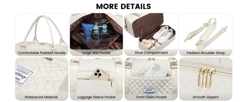 LOVEVOOK Travel Duffle Bag,Weekender Bags for Women with Shoe Compartment,Carry on Overnight Bag with Toiletry Bag,Gym Duffel Bag with Wet Pocket, Hospital Bags for Labor and Delivery