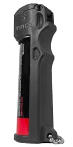 Mace Pepper Spray - Max Police Strength OC with UV Dye, Fast Flip Top, Ergonomic Finger Grip, 12 Feet Range, 0.63 oz Personal Model, Self Defense Pepper Spray for Women & Men
