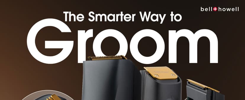 Bell+Howell Vacutrim Cordless Beard Trimmer – Rechargeable Electric Shaver with Built-in Vacuum, 20 Trim Settings, LED Indicator – for Mustache, Sideburns, Facial Hair – Deluxe, 7.5" As Seen On TV