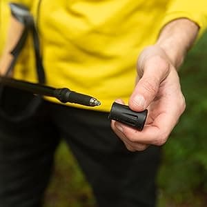 Cascade Mountain Tech Lightweight Aircraft-Grade Aluminum Trekking Poles with Extended Down Grip Plus Tip Kit