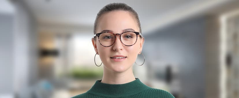 VisionGlobal Blue Light Blocking Glasses for Women/Men, Anti Eyestrain, Computer Reading, TV Glasses, Stylish Square Frame, Anti Glare(Black,+1.25 Magnification)