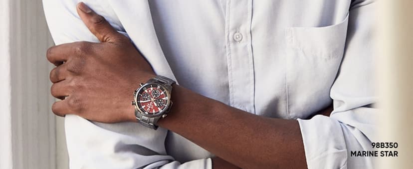 Bulova Men's Marine Star 'Series A' Automatic Watch with Orange Silicone Strap Style: 98A226