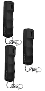 Mace Pepper Spray - Maximum Police Strength OC with UV Dye, Fast Flip Top, Ergonomic Finger Grip, Easy Carry Keychain, 12 Feet Range, 0.42 oz Compact Model, Self Defense Pepper Spray for Women & Men