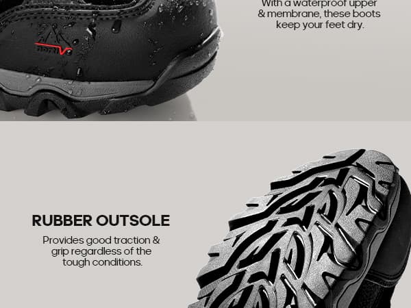 NORTIV 8 Men's Waterproof Hiking Boots Outdoor Mid Trekking Lightweight Mountaineering Shoes Paladin