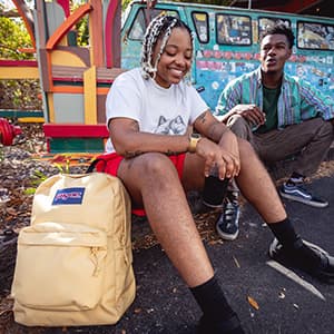 JanSport SuperBreak One Backpacks - Durable, Lightweight Bookbag with 1 Main Compartment, Front Utility Pocket with Built-in Organizer - Premium Backpack, Black