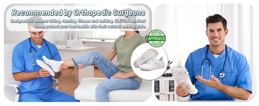 ELETON Hike Barefoot Shoes Womens Men Footwear,Pro-Healthy&Non-Slip Water Shoe for Women Men, Wide Toe Running Shoes Boots Sneakers Unisex