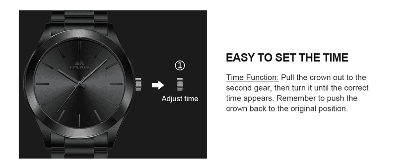 LN LENQIN Mens Watches Waterproof Stainless Steel Watch for Men Analog Quartz Fashion Business Designer Wristwatch