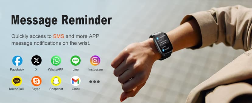 ISKOVI 1.91" Smart Watch,Fitness Tracker,Smart Watches for Men and Women with Message Call Function,120+ Sport Modes, IP68 Waterproof,24 Hours Heart Rate/Sleep Monitor,for Android/iOS