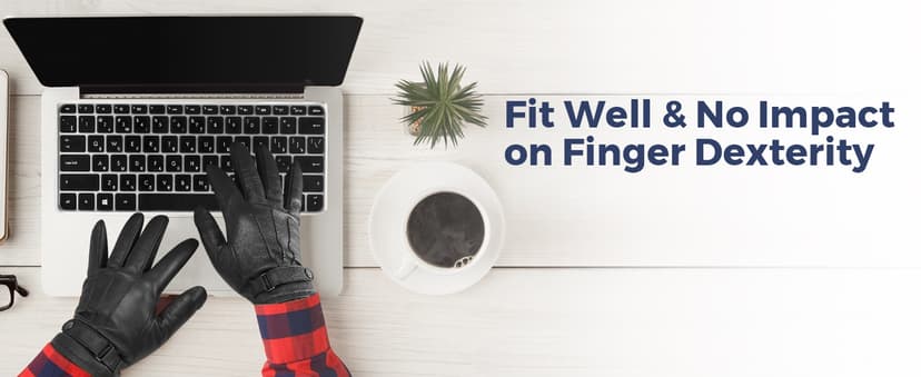 Aegend Leather Gloves for Men, Soft Warm Lining Full Hand Touchscreen Winter Gift Thermal