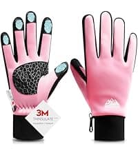 Bruvoalon Winter Gloves for Women & Men, 3M Thermal Insulation, Lycra Fabric, Touchscreen, Anti-Slip