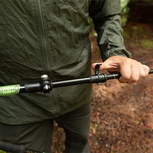 Cascade Mountain Tech Lightweight Aircraft-Grade Aluminum Trekking Poles with Extended Down Grip Plus Tip Kit