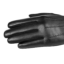 alqqas Winter Fashion Leather Gloves for Men, Finger Touchscreen Texting Wool Lined Warm Windproof Suede Driving Gloves