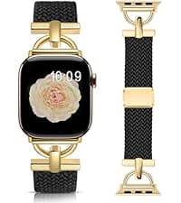Wearlizer Leather Band Compatible with Apple Watch Bands Women 42/46/38/40/41/44/45/49mm, Dressy Fancy Designer Pretty Heart Charms Studded Strap for iWatch Series 11 10 9 8 7 6 5 4 SE/Ultra 3 2 1