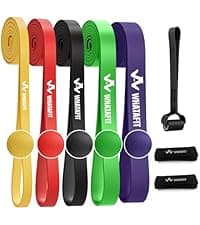 WHATAFIT Resistance Bands, Exercise Bands,Resistance Bands for Working Out, Work Out Bands with Handles for Men and Women Fitness, Strength Training Home Gym Equipment
