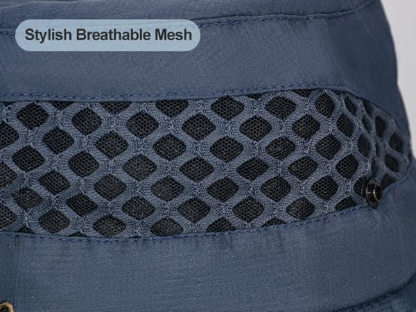 Sireck Fishing Hat, UPF50+ Wide Brim Sun Hat for Men Women, UV Protection Hiking Beach Bucket Hats Summer Safari Hat