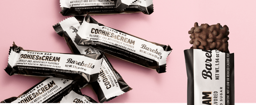 Barebells Protein Bars Cookies & Cream - 12 Count, 20g High Protein Treats - Chocolate Nutrition Bar with 1g Total Sugars - On-The-Go Breakfast or Post-Workout Snack