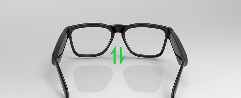 OhO Smart Glasses,Safety Glasses with Bluetooth Speaker,Indoor/Outdoor UV Protection and Voice Control,Unisex(Blue Light Lens)